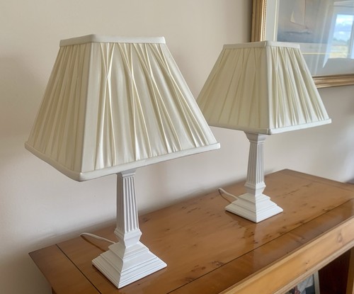Pair laura ashley lamps - a,