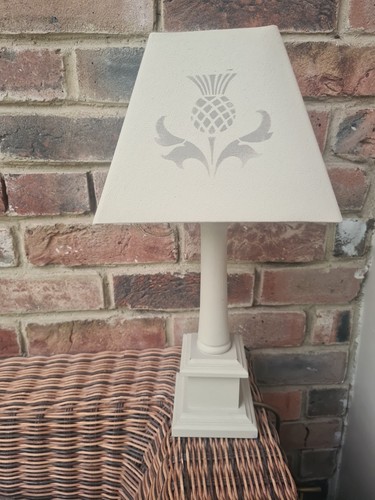 Cream wood table - ,