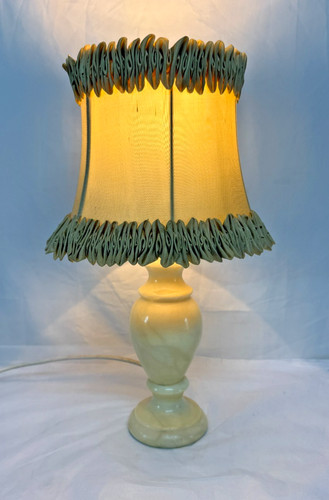 Vintage alabaster table lamp - vintage,