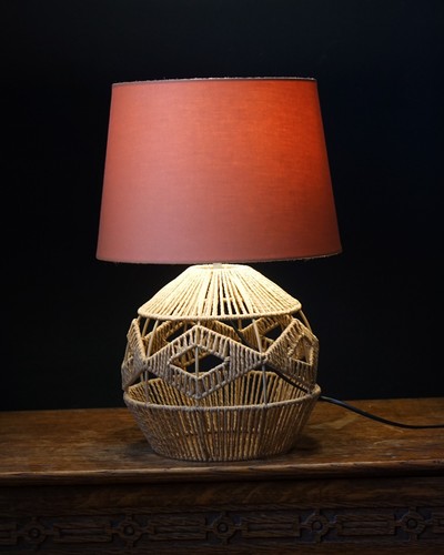 Boho woven rope - boho, lamp